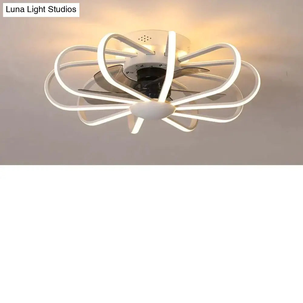 110V Lamp Creative Restaurant Fan Living Room Bedroom Integrated Ceiling