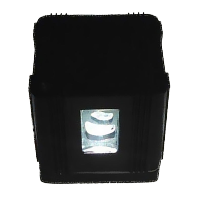 Modern Cubic Led Wall Lamp In Black With Colorful Light Options & Aluminum Finish