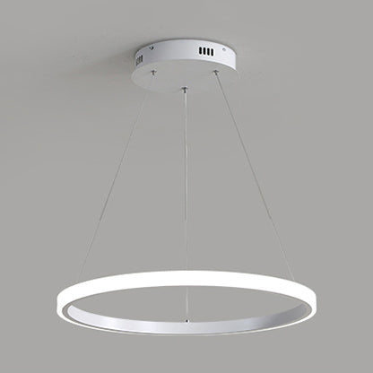 Simple Acrylic Led Pendant Light With Loop Design - Warm/White/Natural Options 1 / White Natural