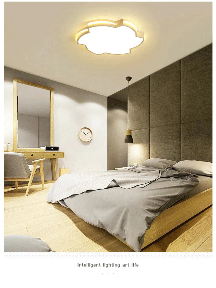 Led Ceiling Lamp Pattern Simple Modern Creative Bedroom