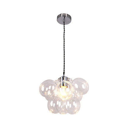Modern Bubble Pendant Light - Stylish Glass Hanging Lamp Clear
