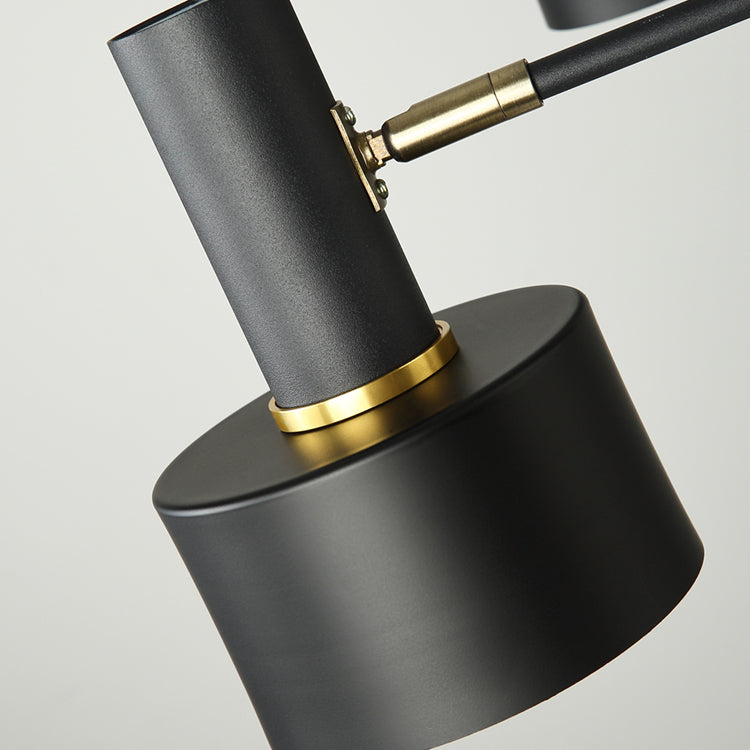 Nordic Style Drum & Dome Chandelier - 4 Bulb Metal Pendant Lighting For Kitchen/Restaurant