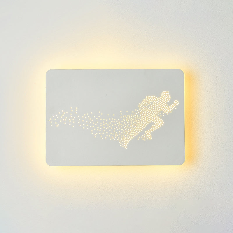 Minimalist Led Wall Lamp With Running Man Pattern