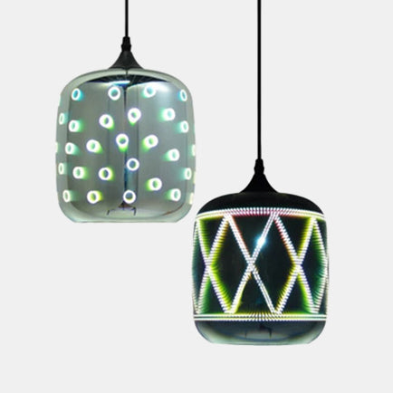 Modern Glass Orb Pendant Light for Bar & Cafe with Single Hanging Head