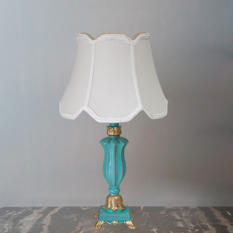 Prudence - White/Blue Table Lamp