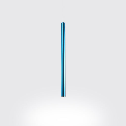 Victoria - Nordic Style Metal Slim Ceiling Light Silver/Red/Blue (Warm/White) Blue / 12 White