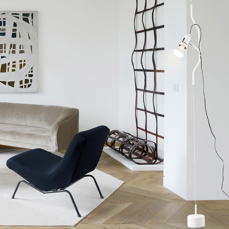 Adjustable Line Hanging Spot Light in Modern Metallic Style | Red/White | 1-Light | Living Room