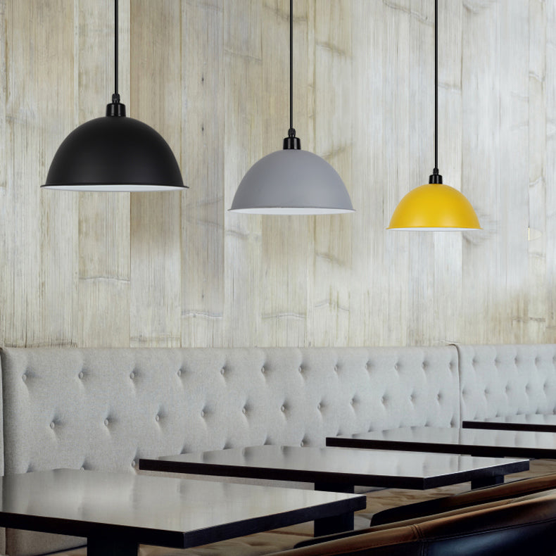 Nordic Gallery Café Aluminum Pendant Lamp: Stylish Bowl Hanging Light