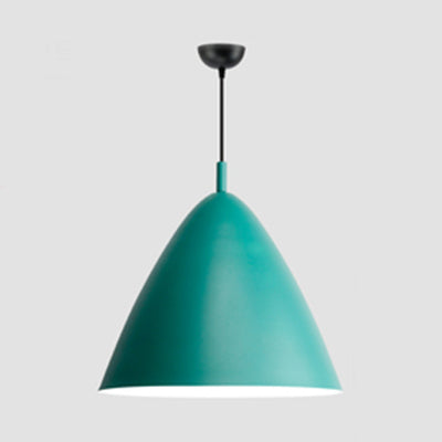 Nordic Candy Colored Pendant Pyramid Shade - 10.5/13/16 Inch - Aluminum Hanging Light for Cafe