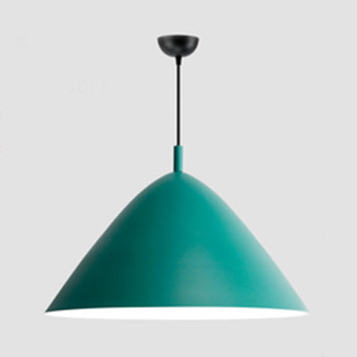 Nordic Candy Colored Pendant Pyramid Shade - 10.5/13/16 Inch - Aluminum Hanging Light for Cafe
