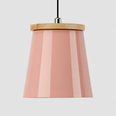 Modern Metallic Bucket Pendant Light for Kitchen and Dining Room