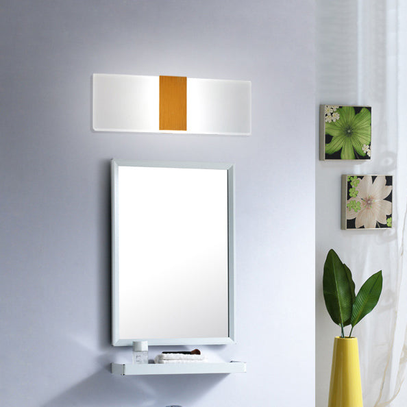 Modern Led Wall Sconce In Oval/Rectangular/Convex Shape - 8/10.5 Wide Warm/White/Natural Light
