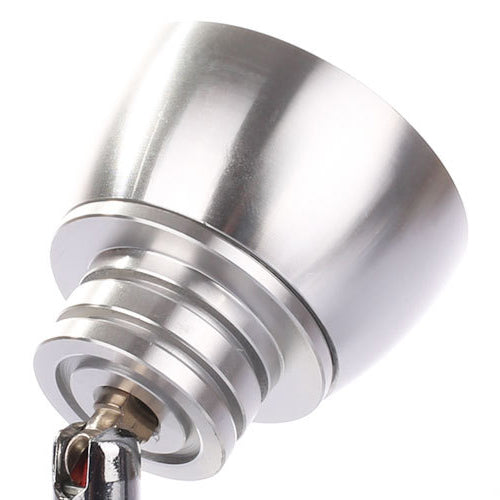 Modern 1-Light Chrome Corridor Wall Sconce With Dome Metal Shade In Warm/White Light