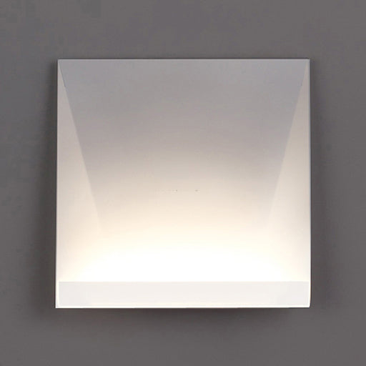 Minimalist Geometric Metal Led Wall Sconce In Warm/White Lighting For Bedroom White / C