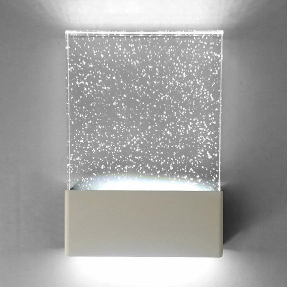 Led Bubble Crystal Sconce: Modern Black/White Wall Light For Living Room Or Hotel White