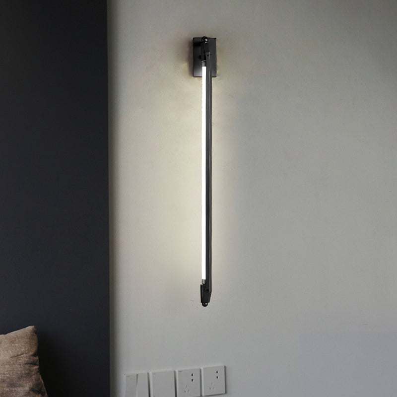 Modern Brass/Black Adjustable Wall Light Fixture - Stylish 1 Sconce For Living Room Black