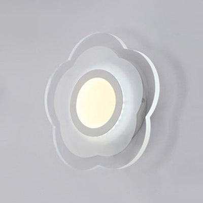 Modern Led Wall Sconce - Triangle/Round/Square Design Warm/White Light Acrylic Simplicity