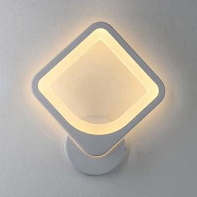 Acrylic Led Wall Sconce Light In Triangle Oval And Teardrop Shapes - Warm Or White