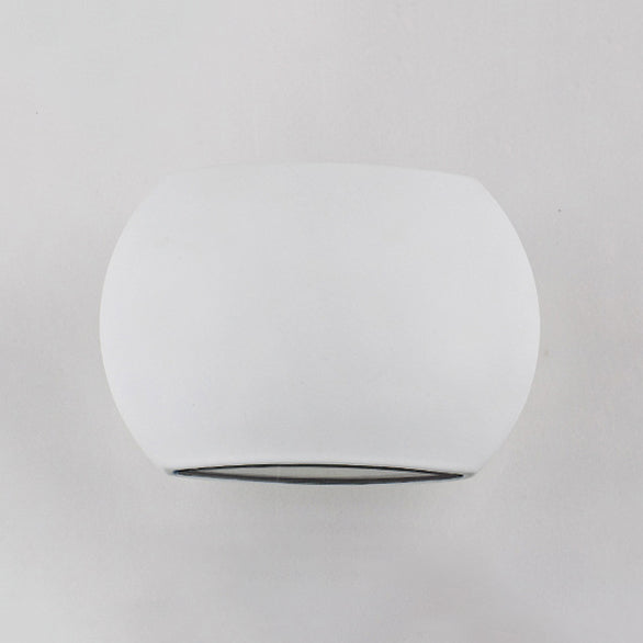 Simple Style Aluminum Oval Wall Mounted Led Light For Corridor - 1.5/2 Wide White Fixture