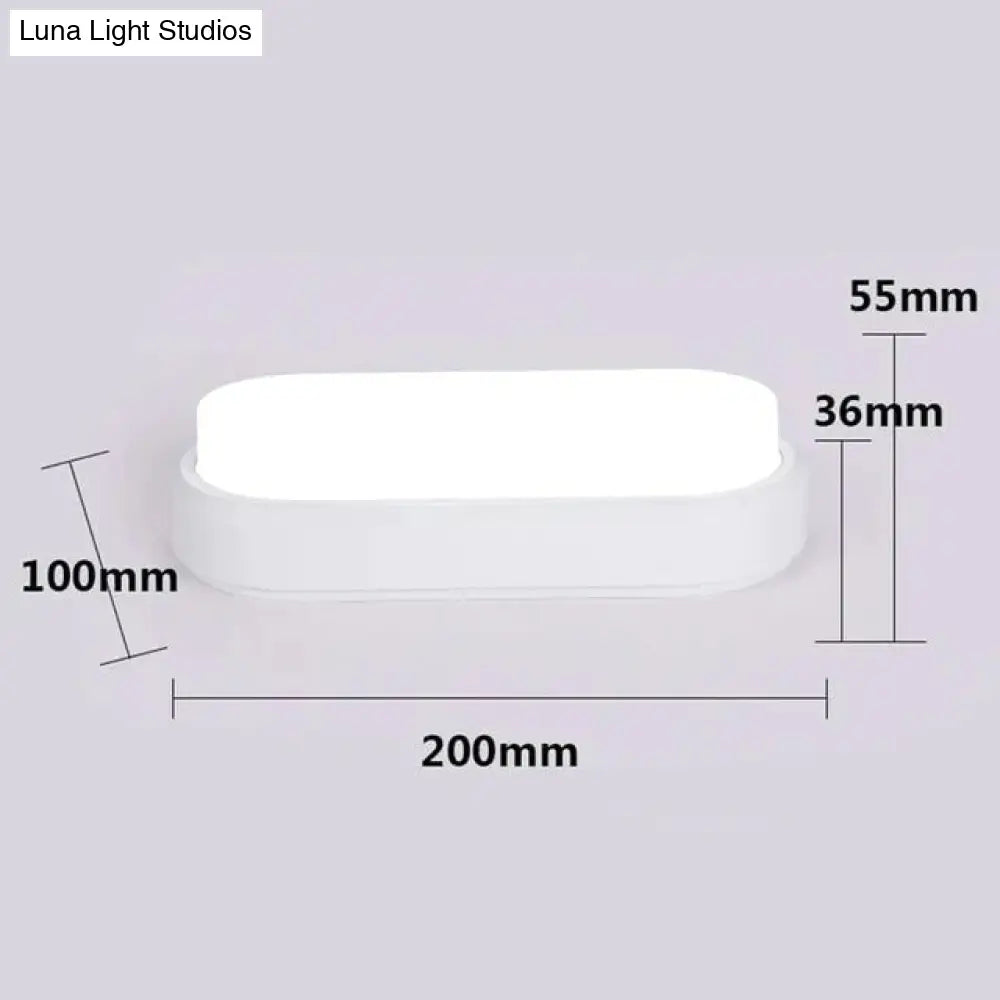 12W 15W Led Waterproof Ceiling Lights Ultra-Thin Elliptic Lamps For Balcony Living Room Kitchen