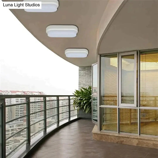 12W 15W Led Waterproof Ceiling Lights Ultra-Thin Elliptic Lamps For Balcony Living Room Kitchen