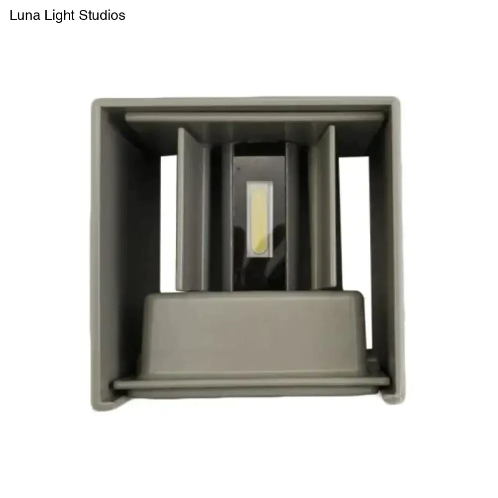 12W Dimmable Cob Modern Brief Cube Adjustable Surface Mounted Led Wall Lamp Outdoor Waterproof