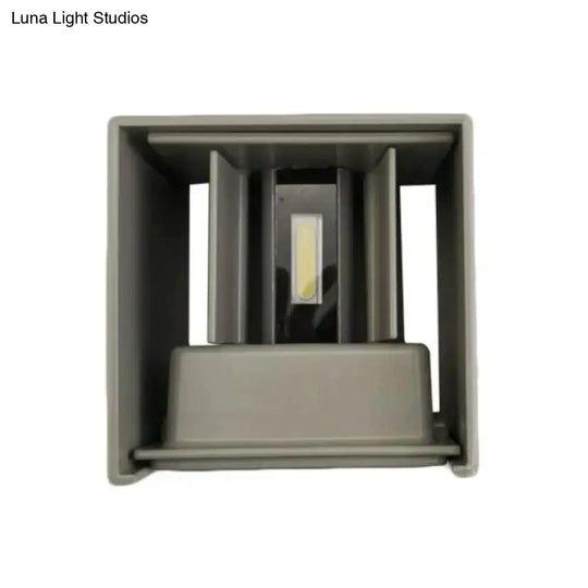 12W Dimmable Cob Modern Brief Cube Adjustable Surface Mounted Led Wall Lamp Outdoor Waterproof