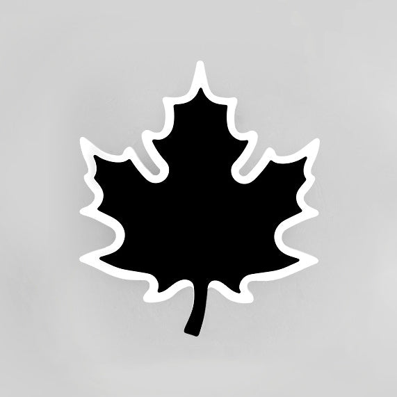 Modern Maple Leaf Acrylic Led Wall Sconce Light In Warm/White Black / White