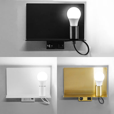 Minimalist Metal Wall Light With Supporter - Ideal For Study