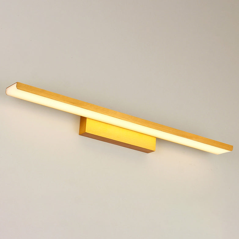 Stylish Linear Led Vanity Sconce: Wall-Mounted Silver/Black Lamp With Acrylic Shade In Warm/White