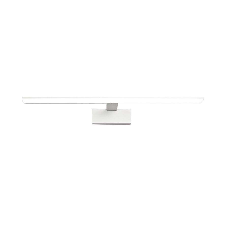 Nordic Black/White Acrylic Vanity Lamp - 16.5/20 Led Rectangle Sconce Light For Bathroom In