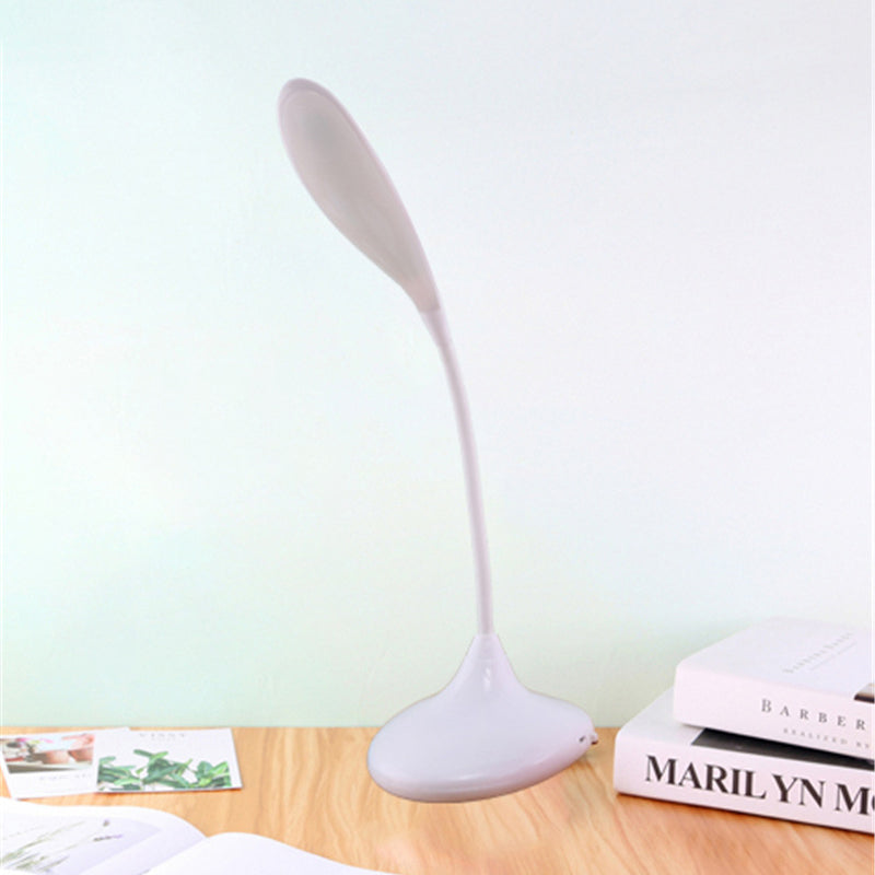 Rotatable Arm Led Desk Lamp Blue/White With Usb Charging - Ideal For Study And Reading White