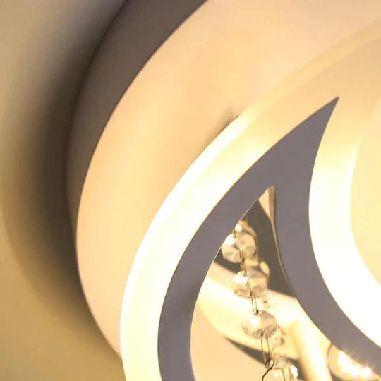 New Creative Bedroom Lamp Star Moon Led Ceiling Lamp