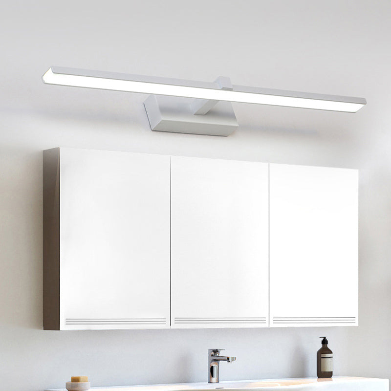 Modern Nordic Led Wall Lamp For Stylish Bathroom Vanity - White/Wood 16/19.5 Wide