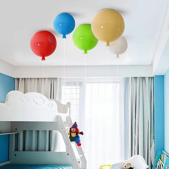 Modern Balloon Flush Ceiling Light Stylish Acrylic Lamp For Foyer