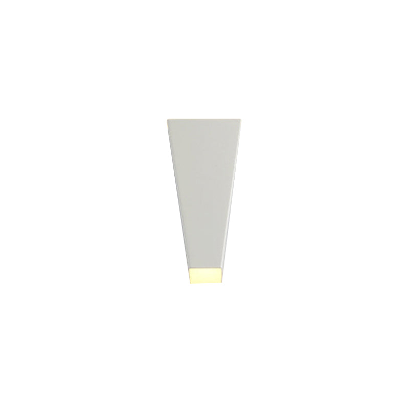 Modern Trapezoid Wall Washer Led Bedside Lamp In Black/White
