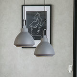 Nordic-Style Ceiling Hanging Lamp: 1-Head Pendant Light In Black/Grey