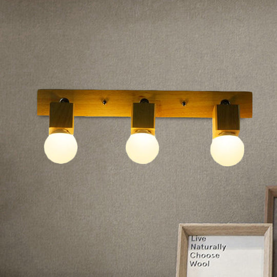 Modern Rotatable Wall Light Fixture With Open Bulb Ideal For Bedrooms And Vanities