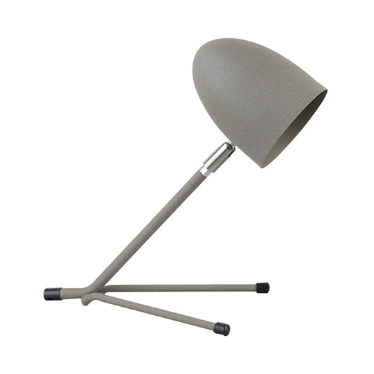 Nordic Metal Desk Lamp - Bullet Head Rotatable Task Lighting Single Silver Grey/Black Design