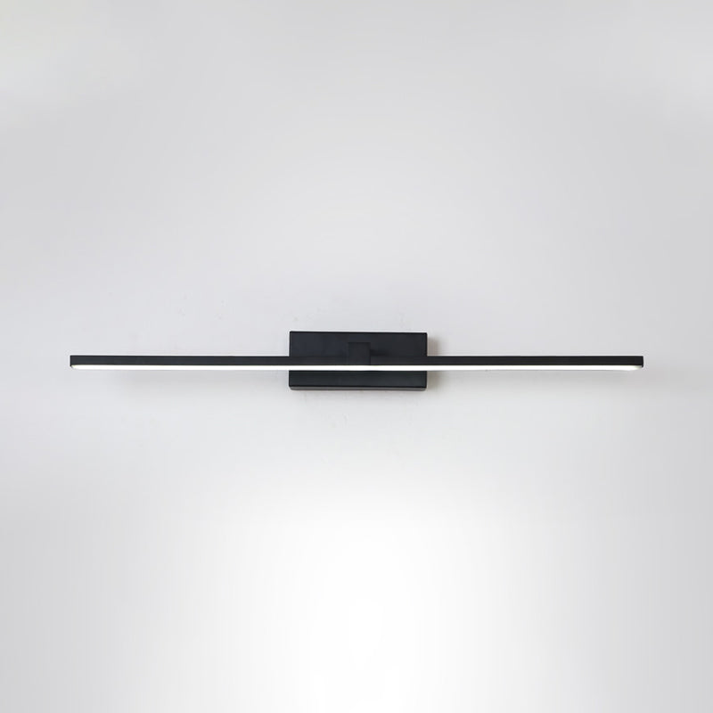 Black/White Led Wall Mounted Bathroom Mirror Light - Iron Stick Vanity Lamp Multiple Sizes Available