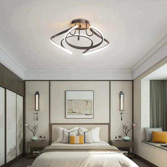 New Modern Simple Led Bedroom Ceiling Lamp
