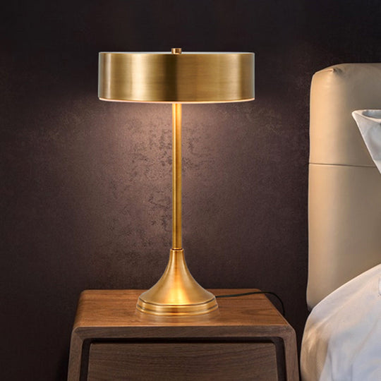 Laëtitia - Metallic Table Light Colonial Brass Finish Bedside Lighting