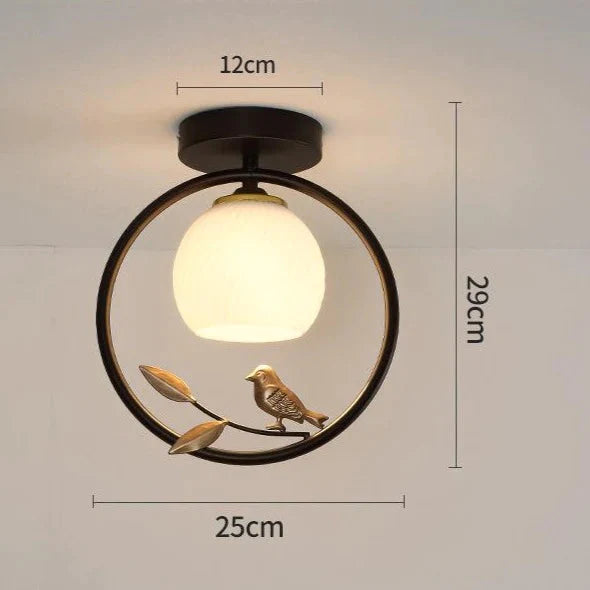 Northern Europe LED Corridor Bird Ceiling Lamp