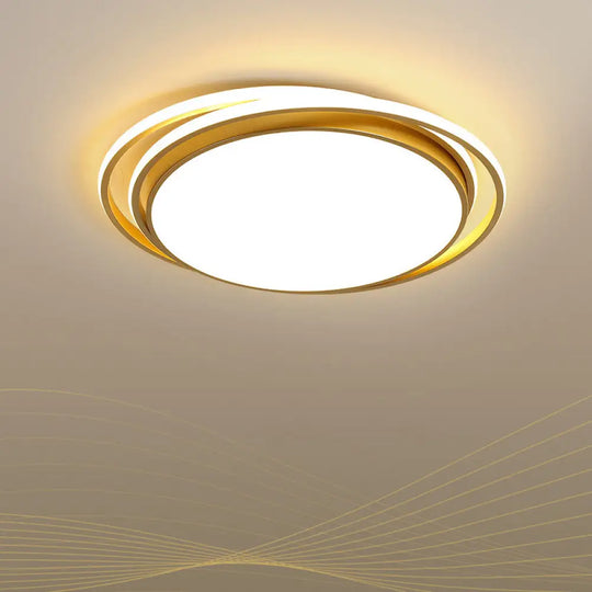 15’/19’ Extra-Thin Round Flush Mounted Led Ceiling Lamp - Minimalistic Acrylic Design In