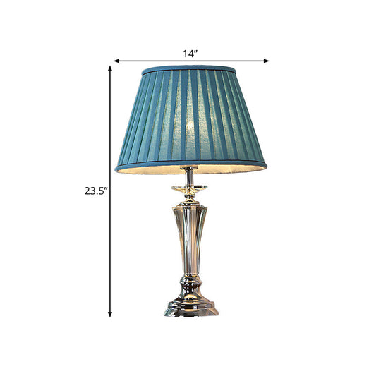 Justine - Blue/White Table Lamp