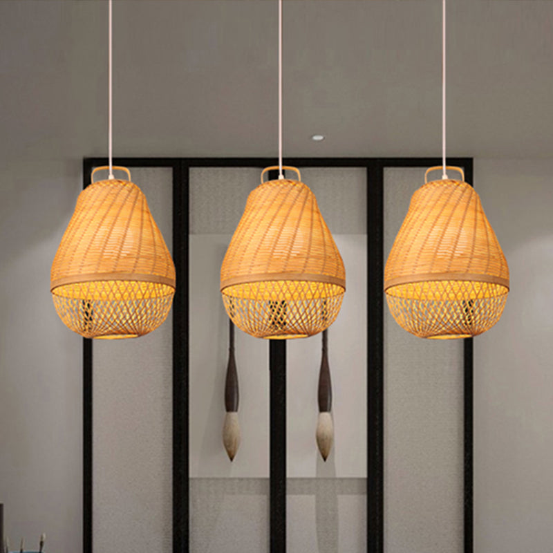 Bamboo Bird Cage Hanging Light For Asian-Inspired Dining Rooms