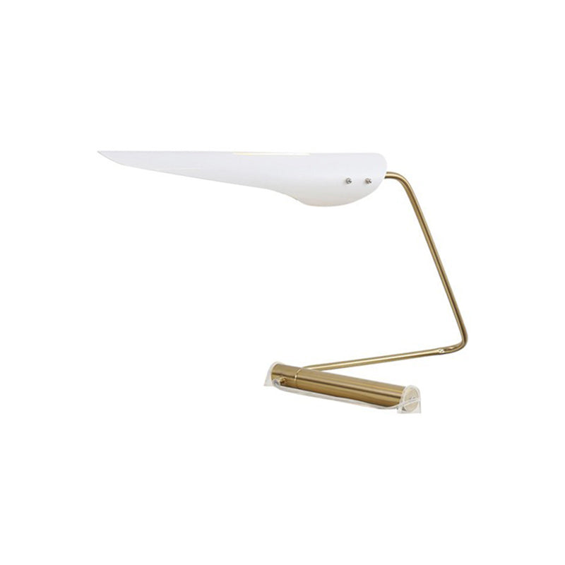 Modern Bird-Like Standing Lamp With Metal Shade - Contemporary 1 Bulb Table For Living Room