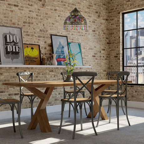 Boho Dome Pendant Light - Metal 1-Bulb Aged Brass/Rust Hanging Lamp With Crystal Bead For