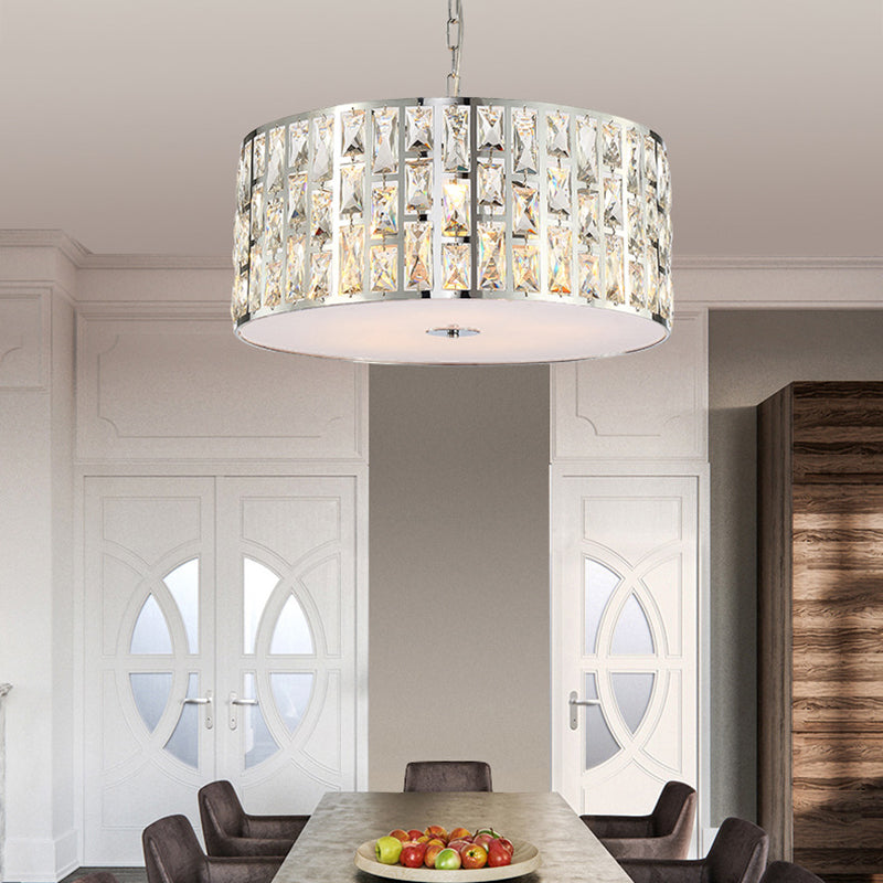 Simplicity Chrome Crystal 5-Light Chandelier With Diffuser