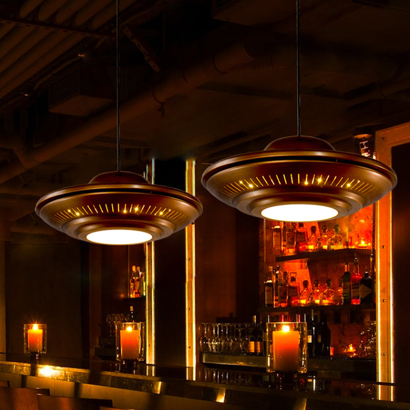 Vintage Metal Ufo Pendant Light For Stylish Restaurant Dining Room Suspension